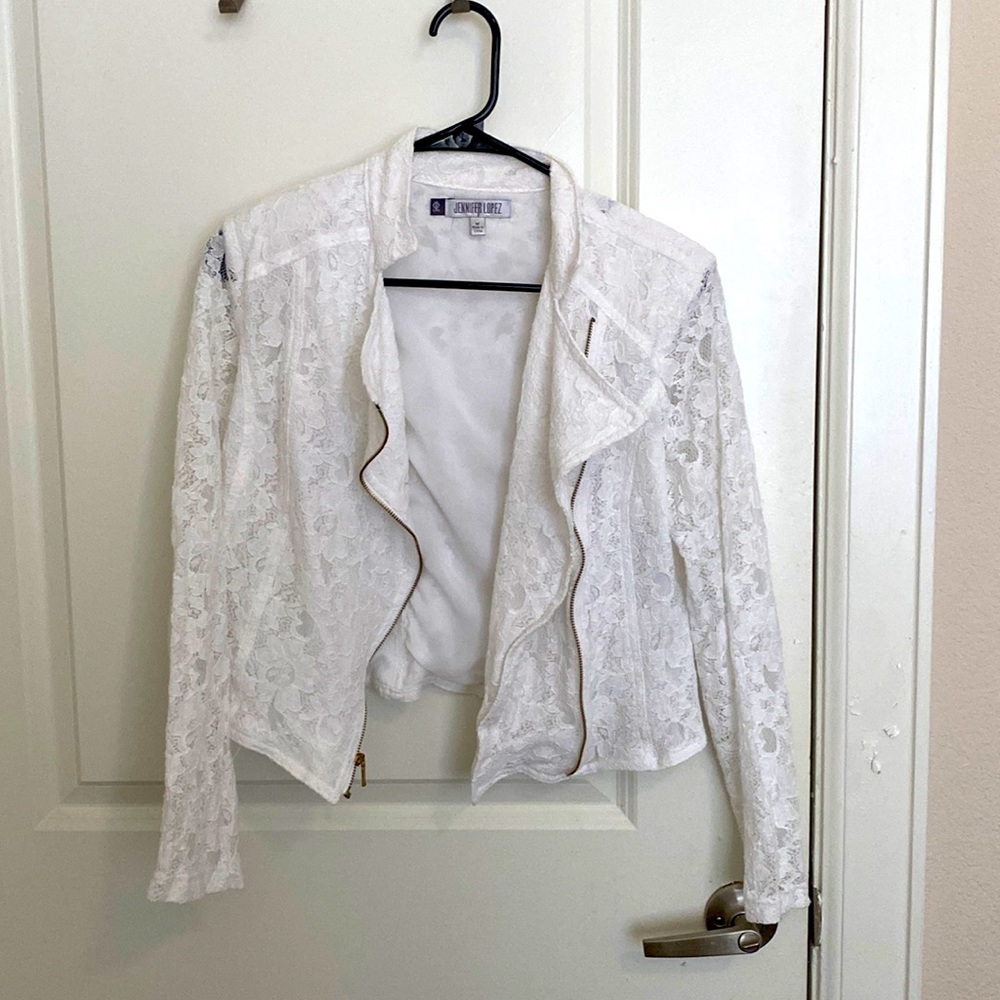 white lace jennifer lopez jacket
